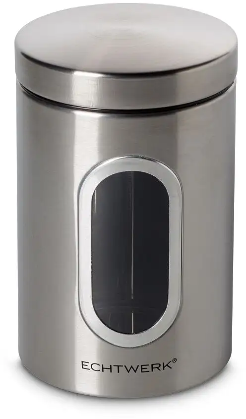 

Банка для хранения ECHTWERK, (1 шт.), 1,4 л 11х17,5 см, цвет silberfarben
