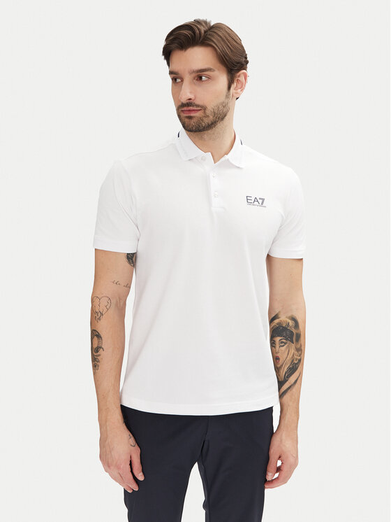 

Рубашка поло облегающего кроя 7M000184 AF13511 U0002 Ea7 Emporio Armani, белый