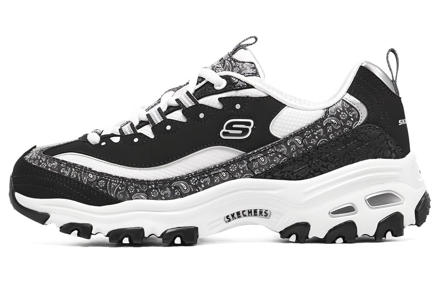 

Кроссовки женские D"LITES Series Chunky с низким верхом, белые/черные Skechers, Черный, Кроссовки женские D"LITES Series Chunky с низким верхом, белые/черные Skechers