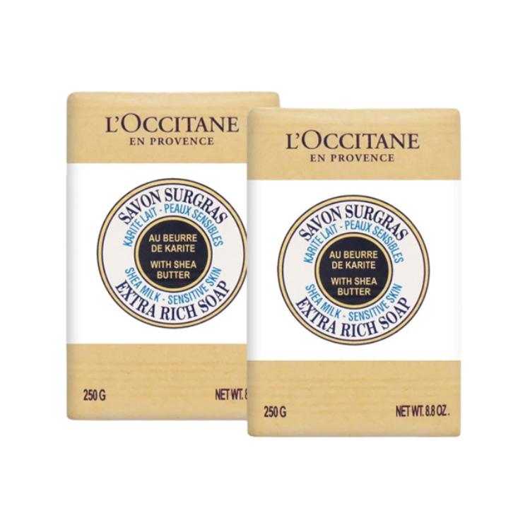 

Очищающая эмульсия L'OCCITANE Shea Milk для сужения пор, против морщин, увлажняющая, контролирующая жирность 100г/100г*2 LOCCITANE, Shea белый 250g*2