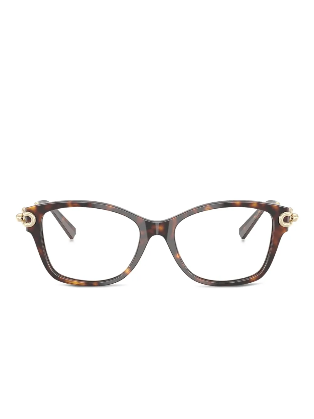 

Очки в оправе черепаховой расцветки Tiffany & Co, коричневый