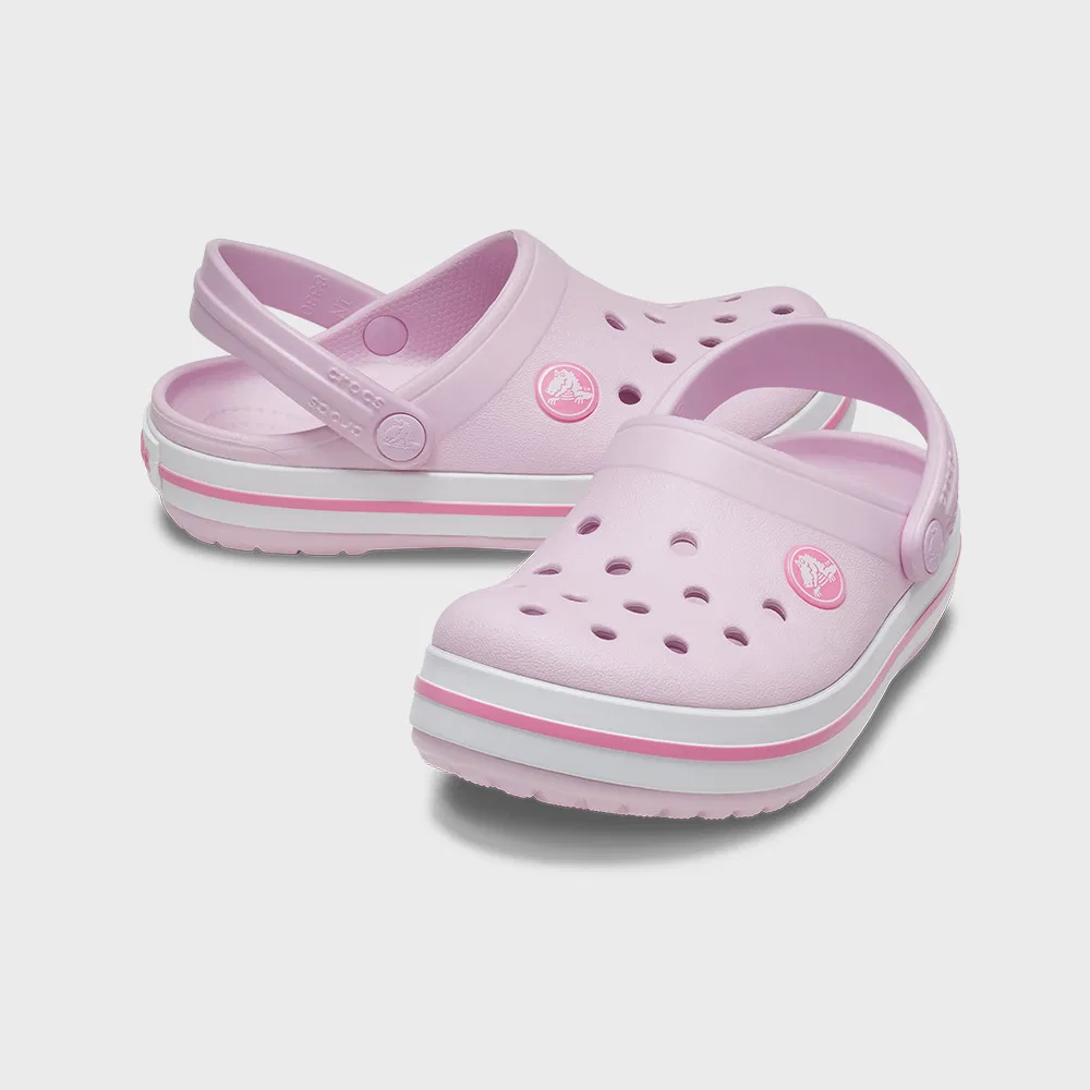 Детские сабо Crocband Clog чёрно-розовые от Crocs