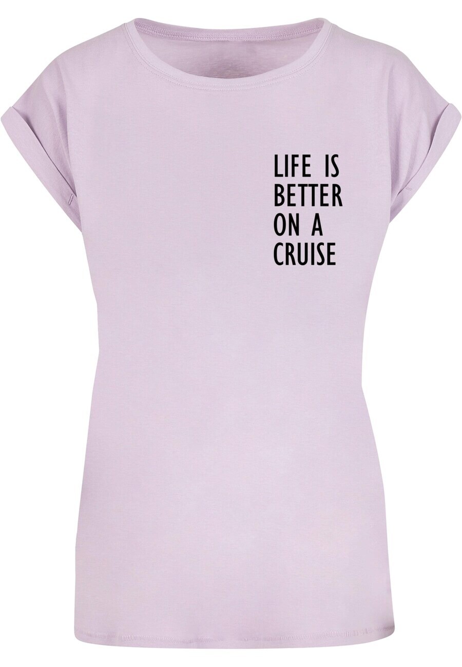 

Футболка Merchcode LIFE IS BETTER, лавандовый