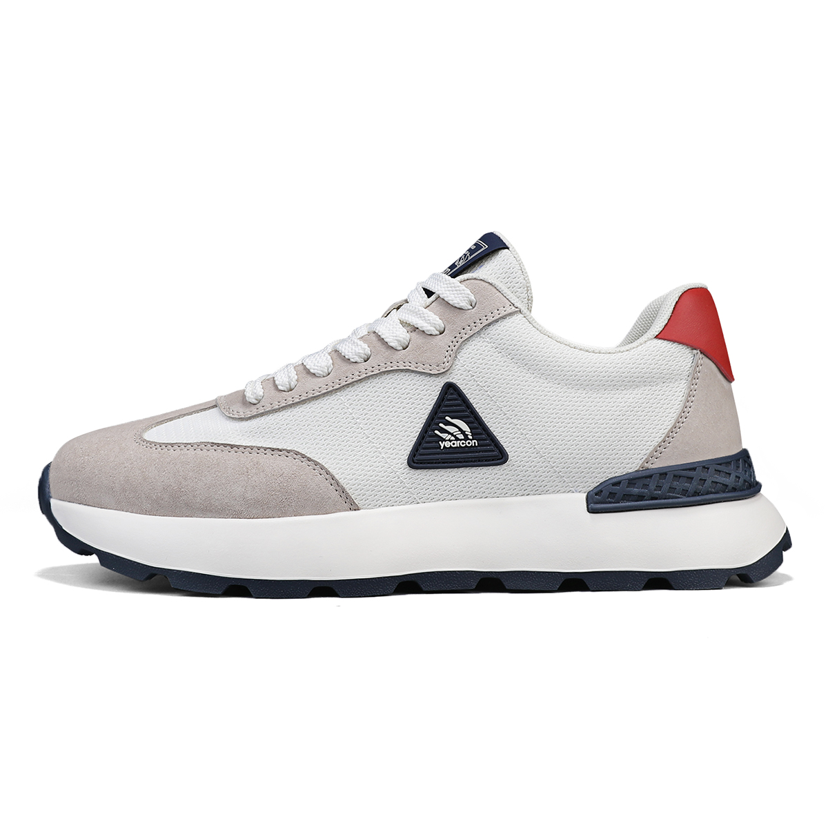 

Низкие повседневные туфли мужские YEARCON, Ecru Light Gray