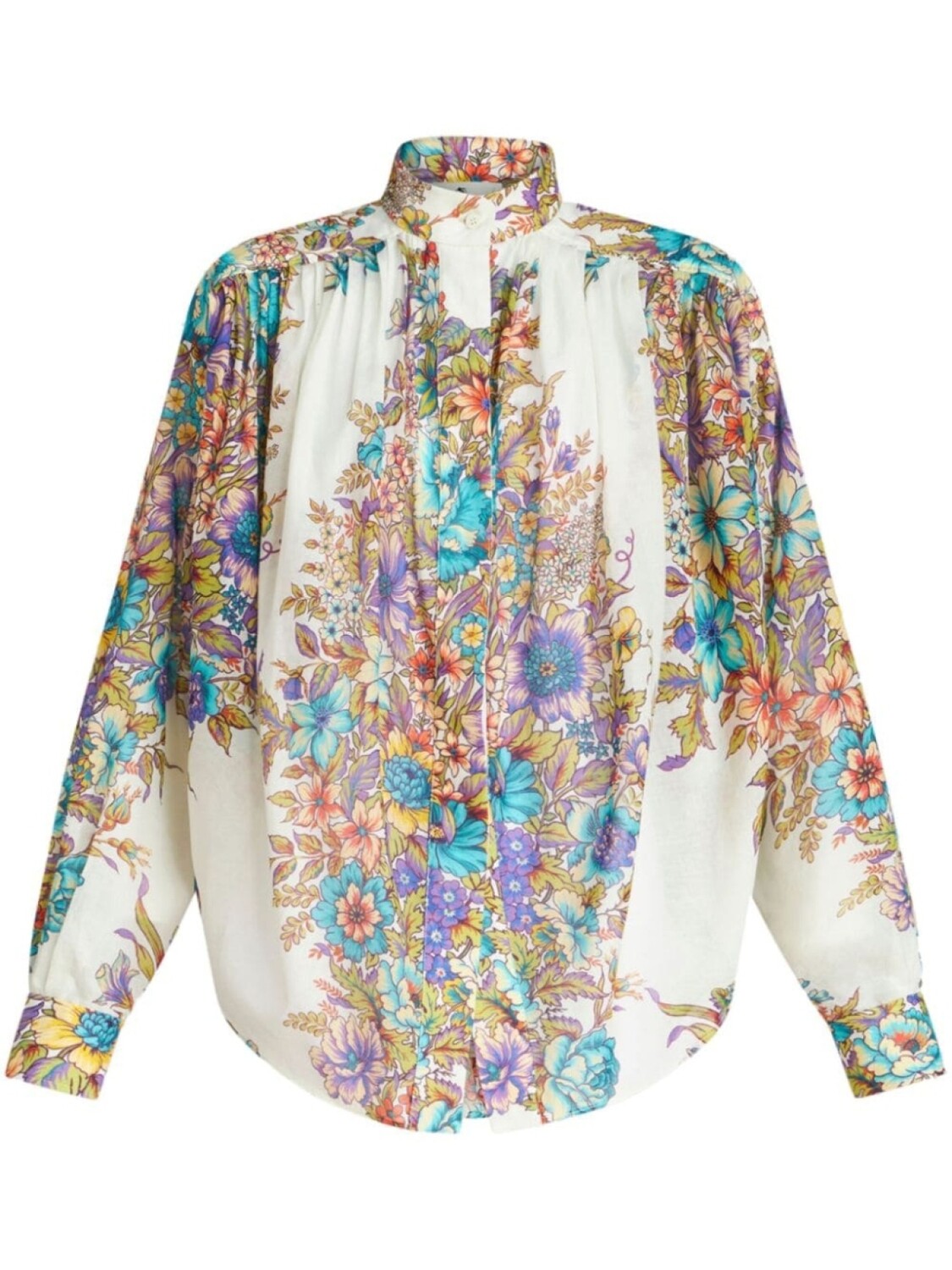 

ETRO блузка с цветочным принтом, белый