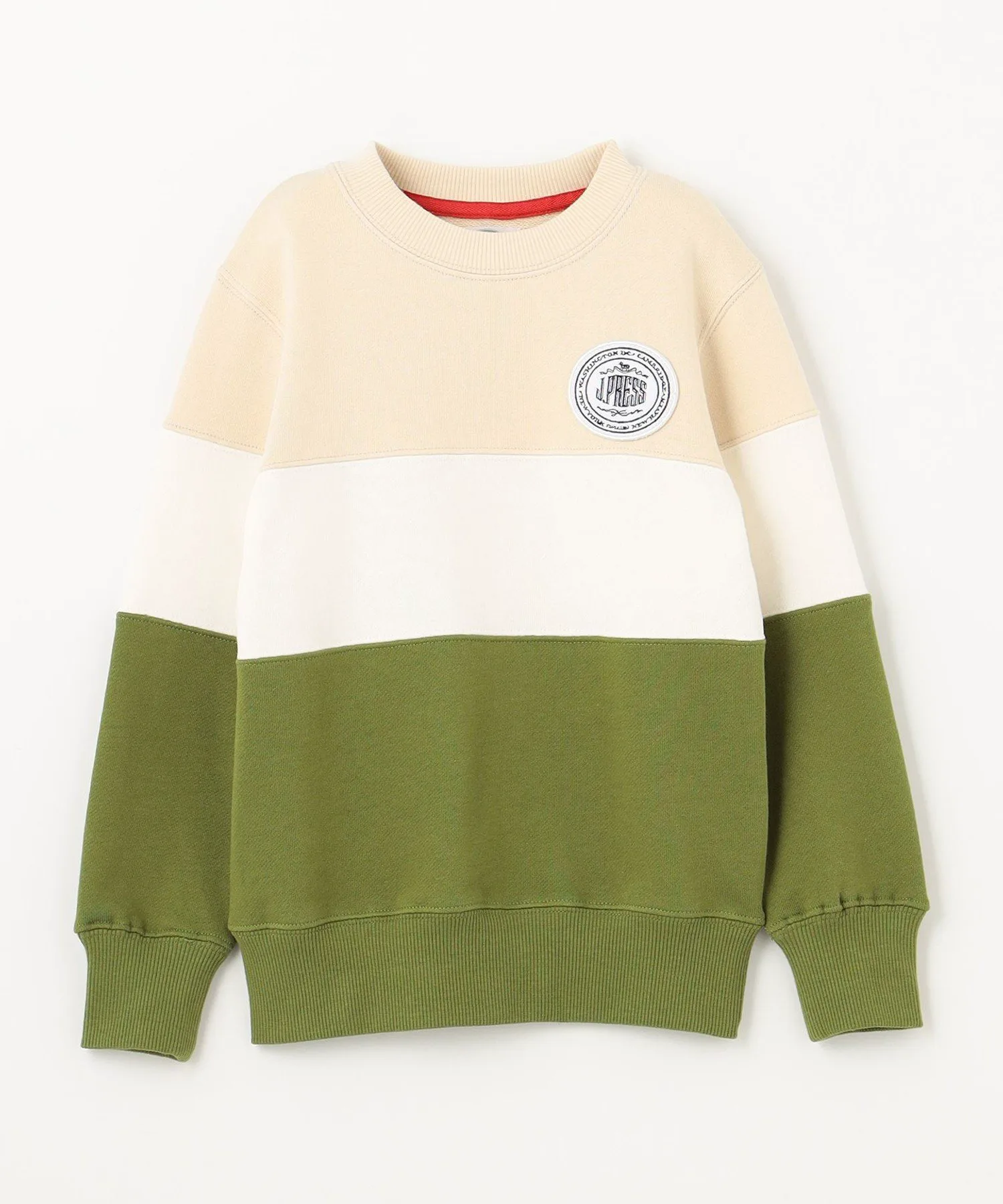 [100-130 см] Комбинированная трехцветная толстовка J.Press, Beige shades 2 [233] — фото 3
