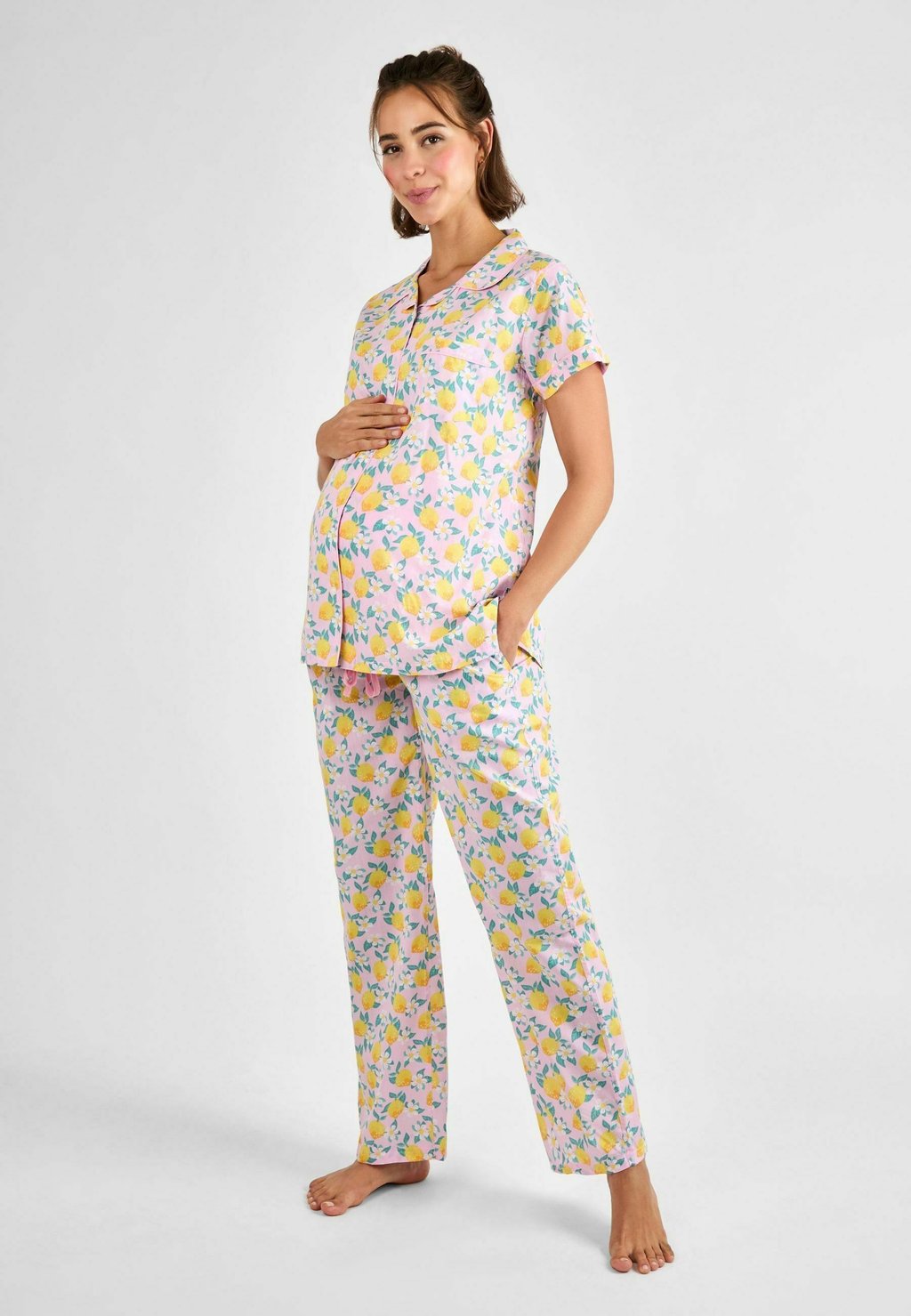 

Пижама LEMON PRINT MATERNITY SET JoJo Maman Bébé, фуксия