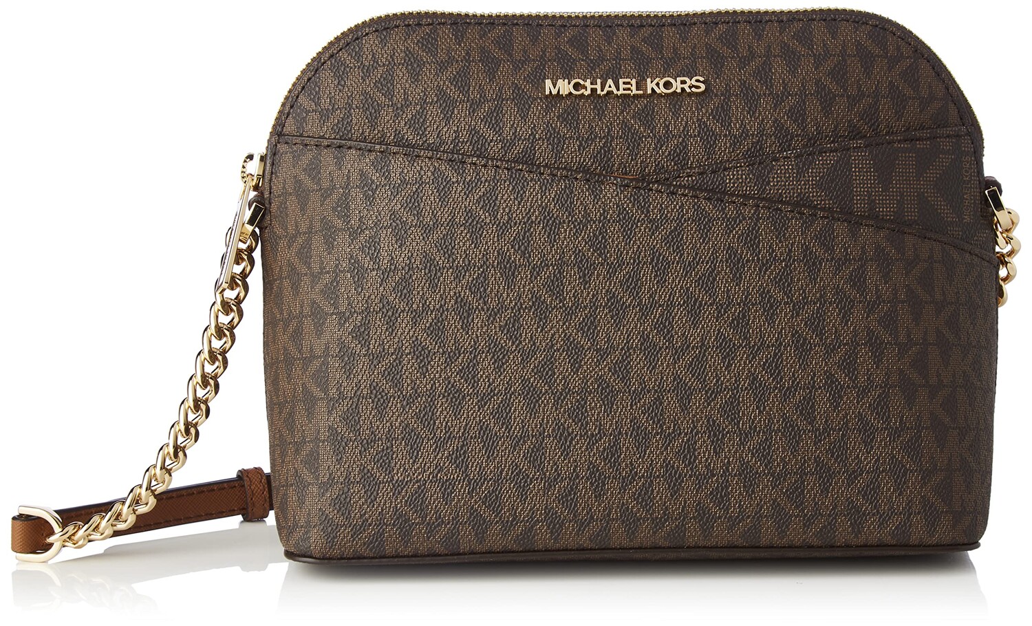 

Женская сумка через плечо Michael Kors Jet Set Travel MK Signature Dome, цвет Brown Mk/Gold, Коричневый, Женская сумка через плечо Michael Kors Jet Set Travel MK Signature Dome, цвет Brown Mk/Gold