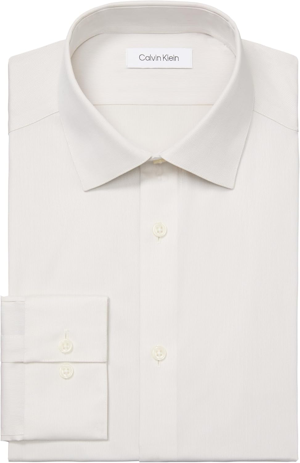 Мужская рубашка Calvin Klein Slim Fit Modern Pincord, Oatmeal — фото 3