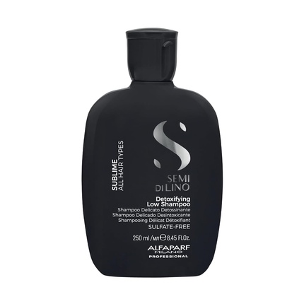 

ALFAPARF MILANO Semi Di Lino Detoxifying Low Shampoo Осветляющий шампунь от наростов и других загрязнений Нежный шампунь с жесткой водой для очищения жирных волос и удаления наложений с кожи головы 8,45 жидких унций