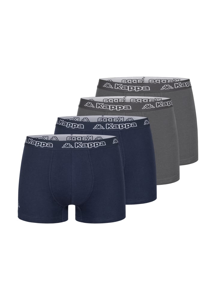

Боксерские трусы Kappa, цвет kappa boxershorts 4er pack 2xanthrazit 2xnavy