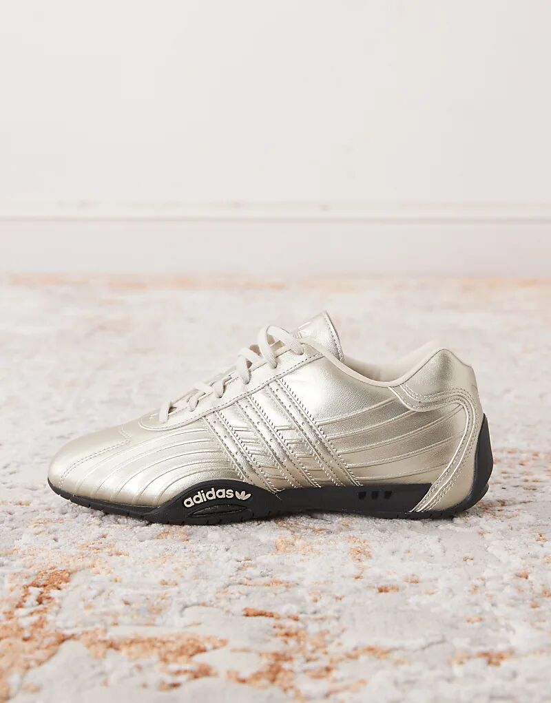 Кроссовки Adidas Originals Adiracer в серебристом цвете — фото 2