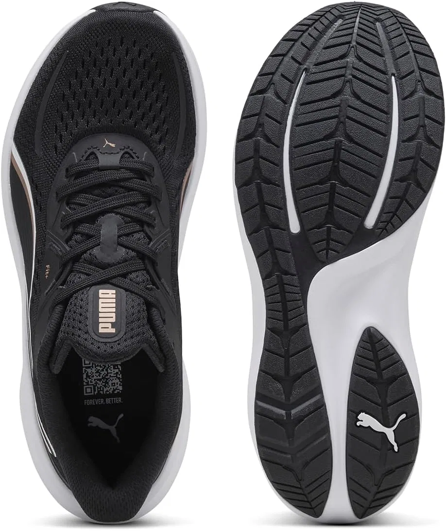 Детские кроссовки PUMA Reflect Lite Jr унисекс, Puma Black Puma Gold — фото 3