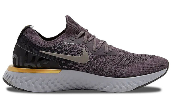 Кроссовки epic react flyknit Nike, серый — фото 2