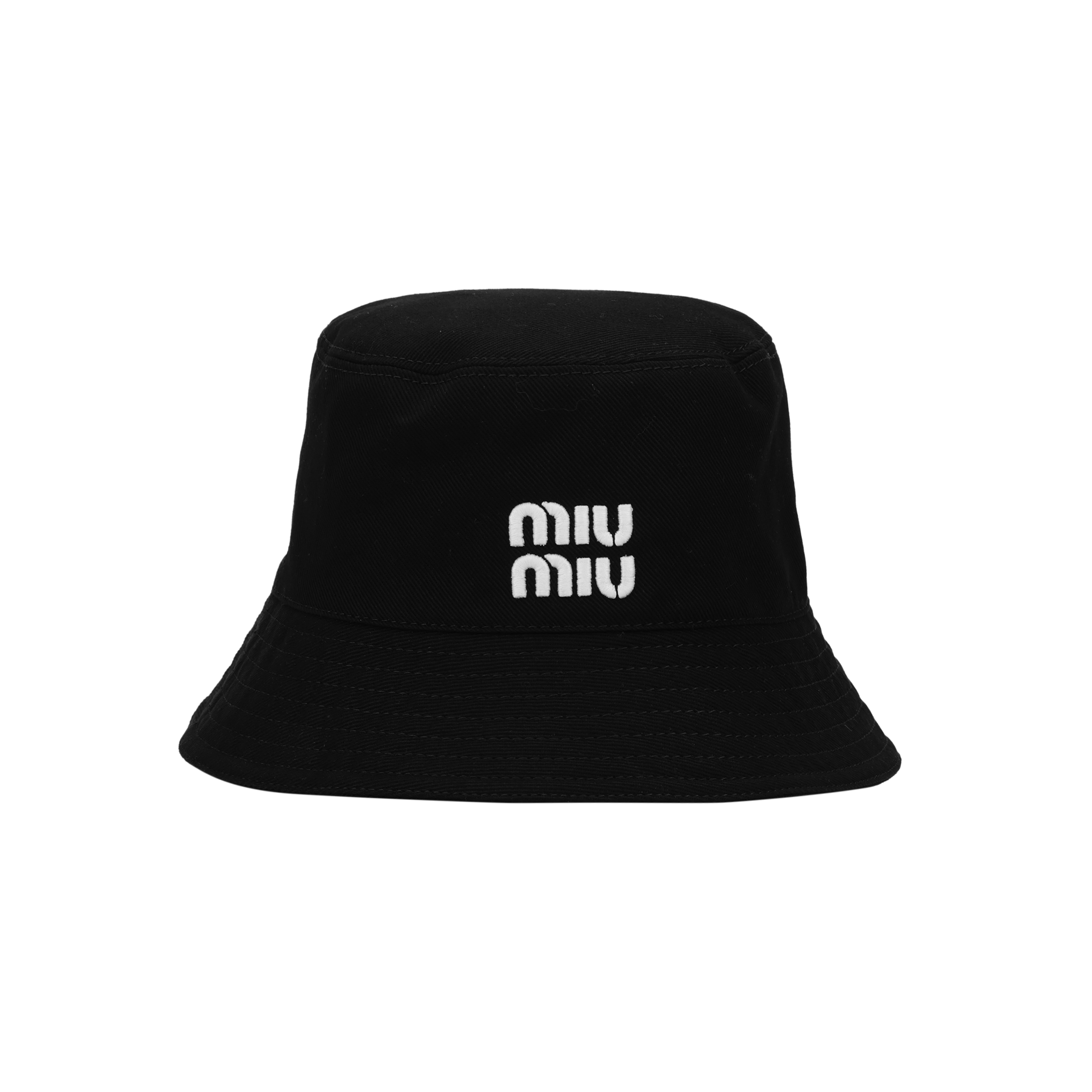 

Полиэстеровая панама унисекс черная MIU MIU