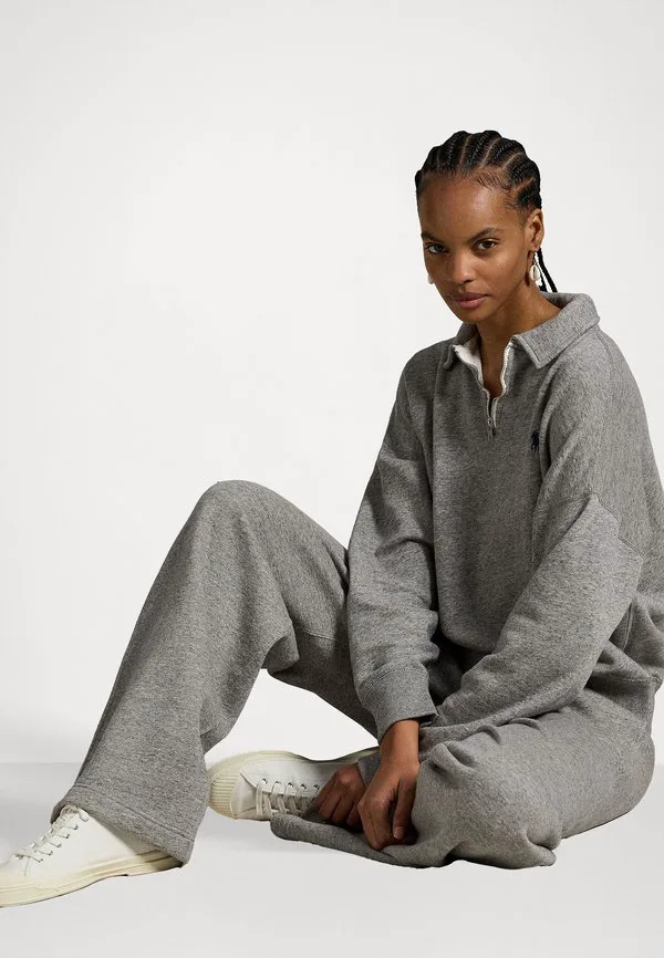Спортивные штаны с широкими штанинами на шнуровке Polo Ralph Lauren, Dark Vintage Heather — фото 4