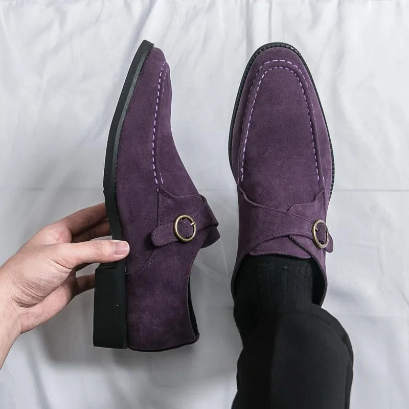 Лоферы Monk Straps Purple, размер 38-46 Senlongbao — фото 2