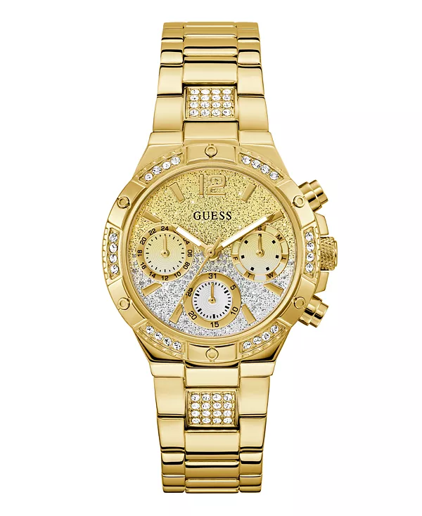 

Женские многофункциональные часы золотистого цвета, 38 мм Guess, gold