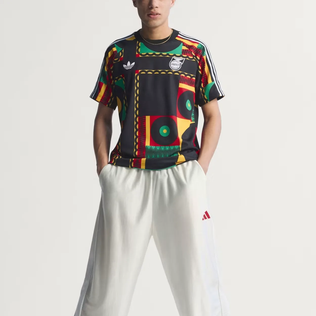 Футболка Bob Marley Jamaica Adidas Originals, мультиколор — фото 3