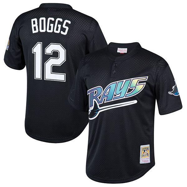 Футболка mitchell & ness wade boggs черная tampa bay rays cooperstown collection mesh batting practice Unbranded — фото 2