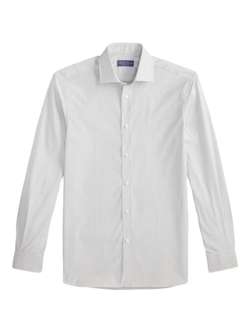 

Полосатая рубашка с длинными рукавами Ralph Lauren Purple Label, серый