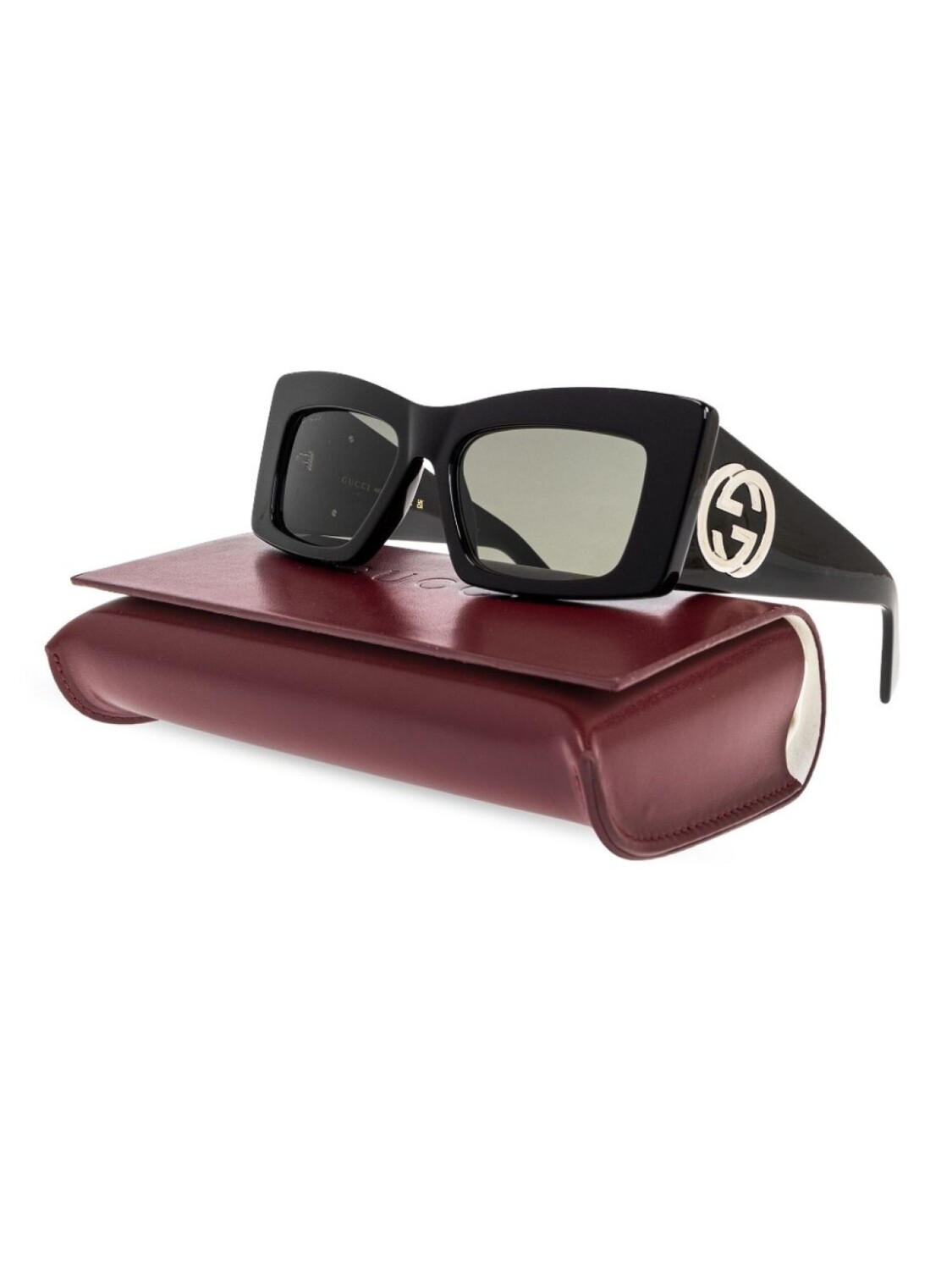 Солнцезащитные очки Gucci Eyewear с логотипом, черный — фото 3