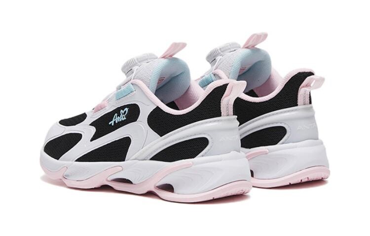 Кроссовки Chiyan Kids PS Low-top черные/белые/розовые Anta Kids — фото 3