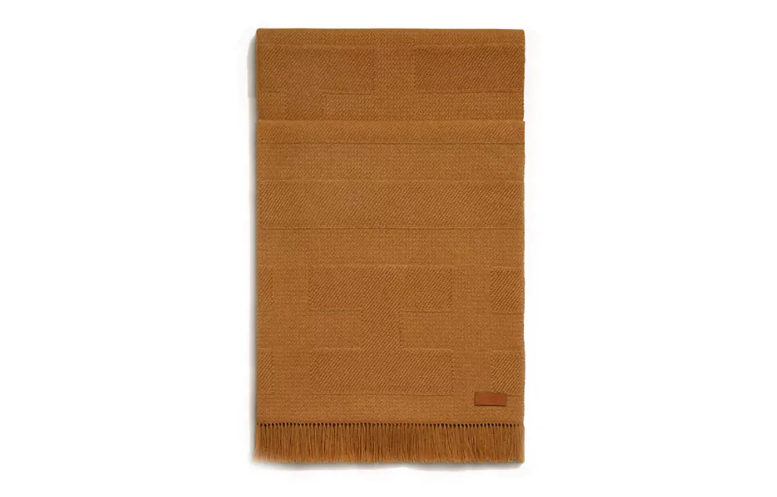 

Вязаный шарф женский коричневый HERMES