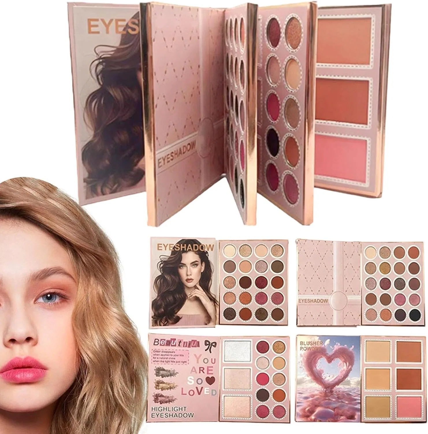 Многофункциональная палетка для макияжа Makeup Book Palette, мультиколор