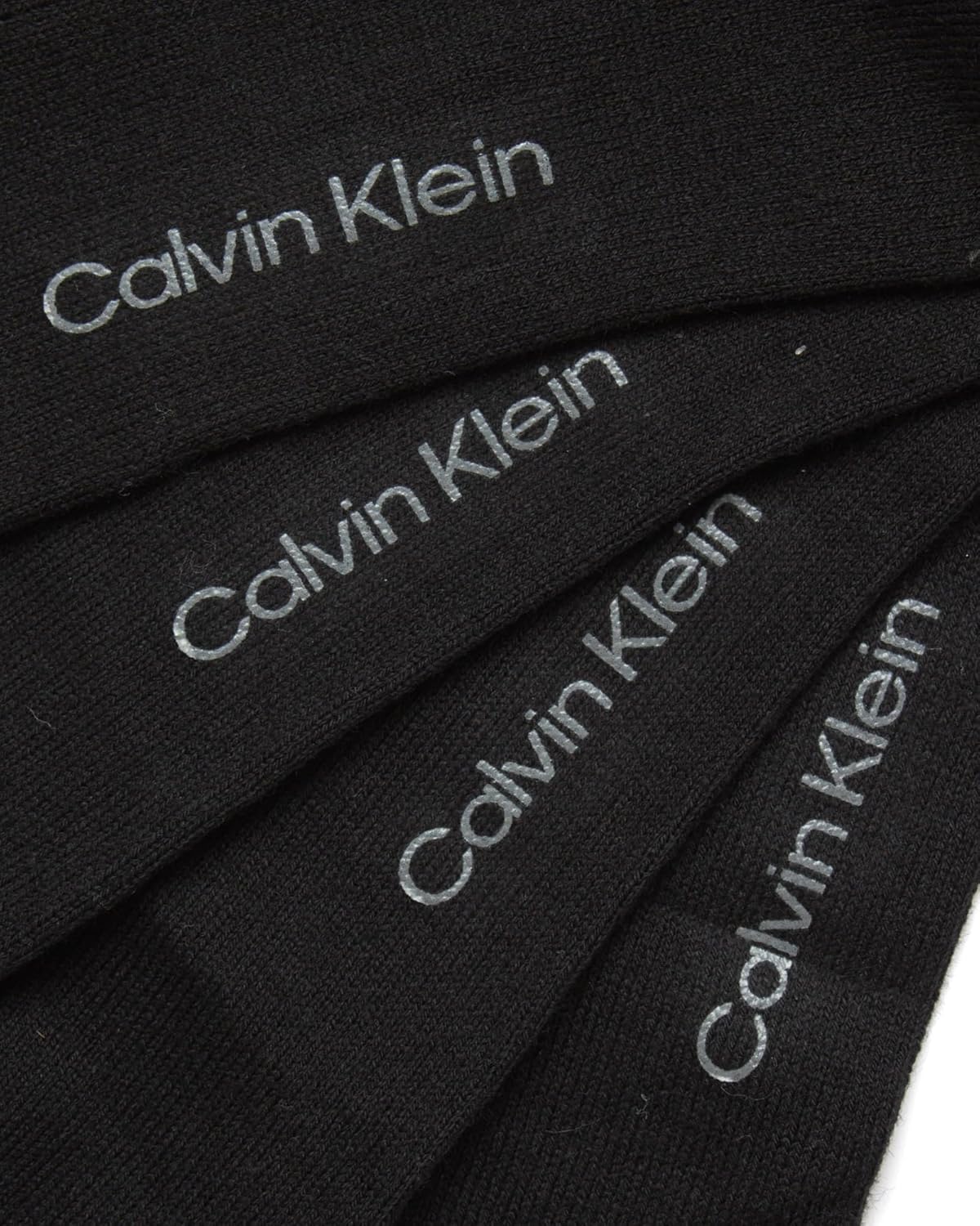 Мужские носки Calvin Klein - 8 пар легких однотонных носков из хлопковой смеси (размер 7-12), Solid Black — фото 4