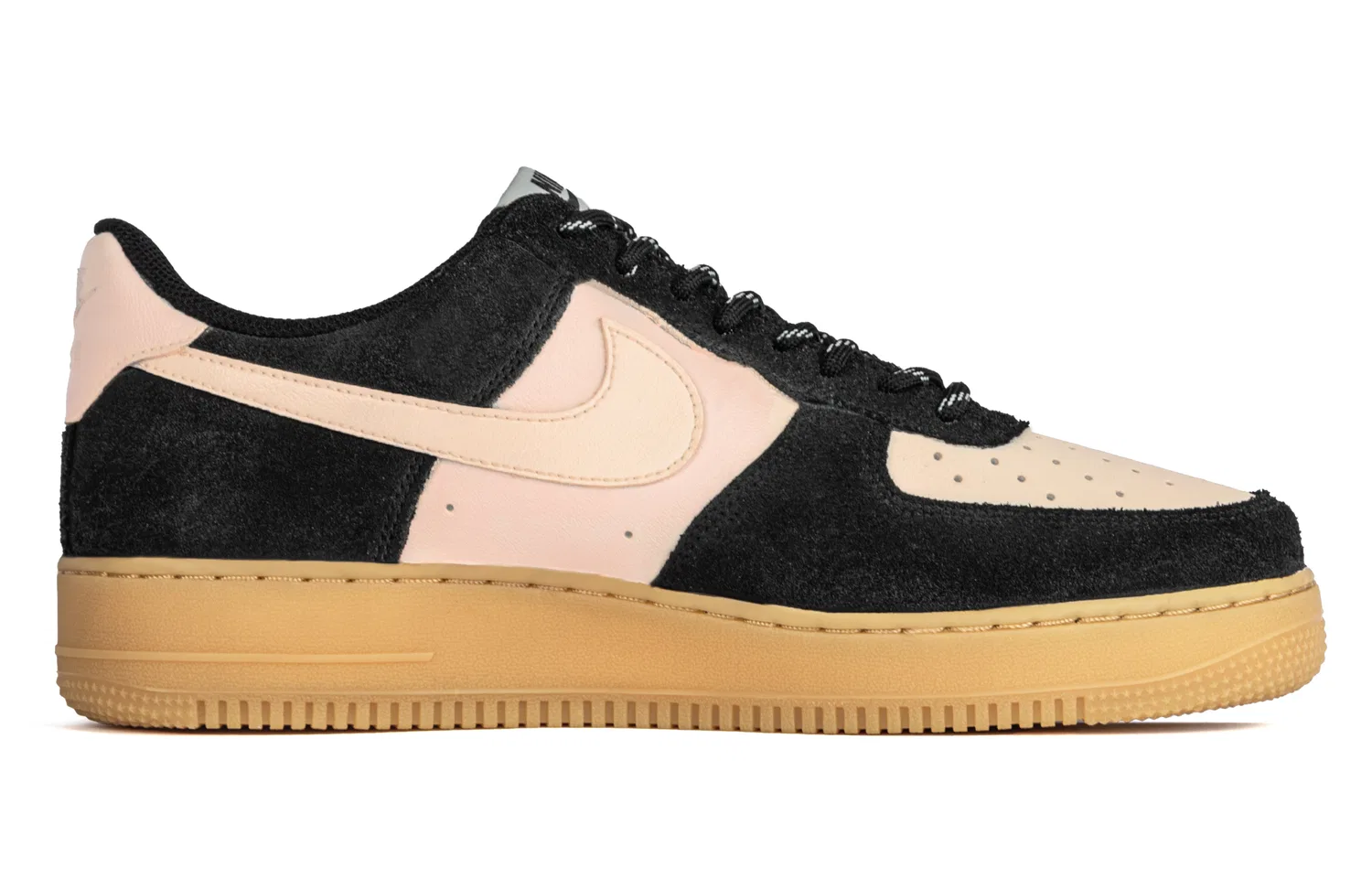 Кроссовки скейтбордические низкие Nike Air Force 1 Black Beige — фото 3
