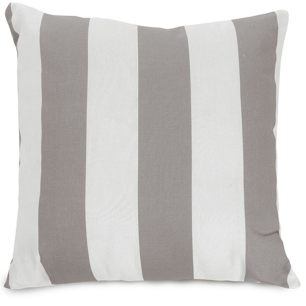 

Majestic товары для дома, полосатая подушка для дома и улицы Majestic Home Goods, серый