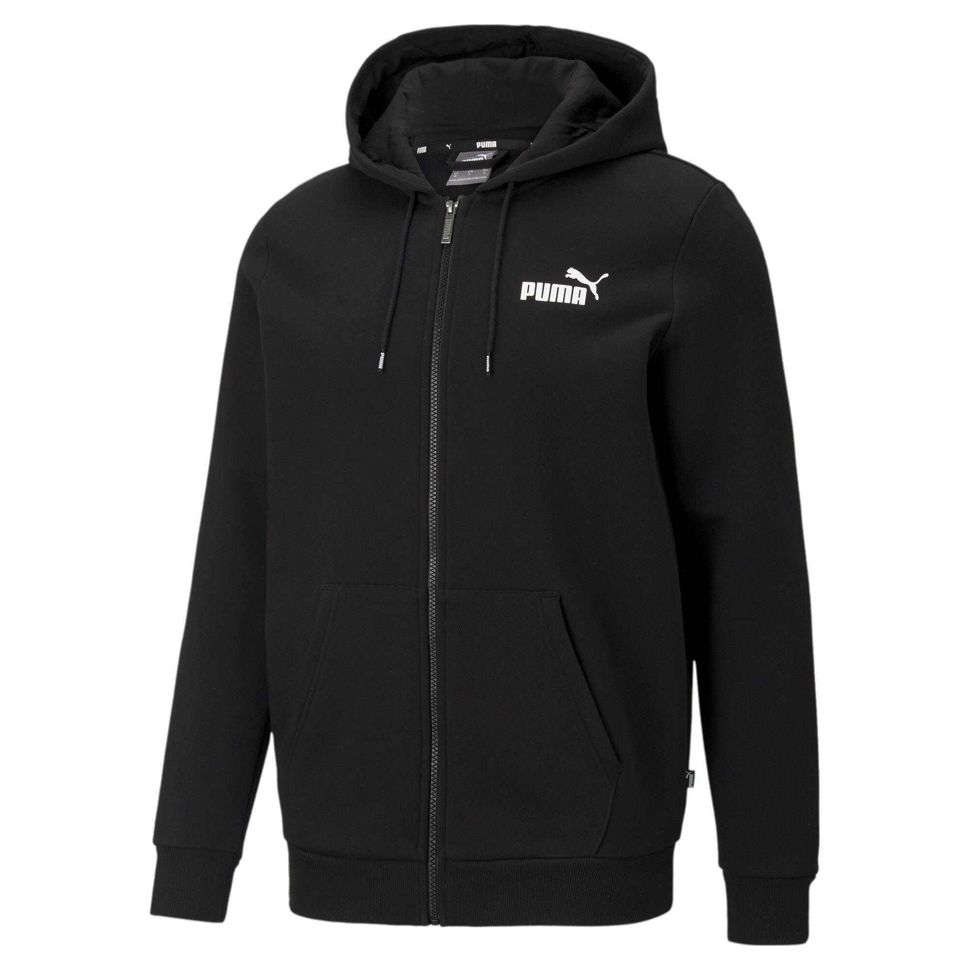 

Толстовка с капюшоном PUMA Men's Essentials Full-Zip Logo Hoodie Men, черный