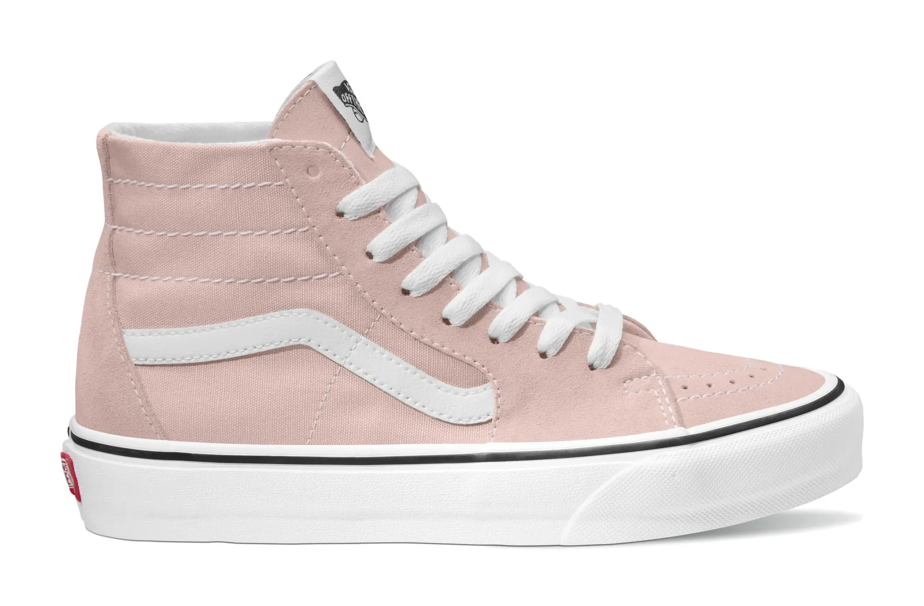 

Кроссовки Vans "SK8-Hi Tapered" с контрастным логотипом на пятке, розовый