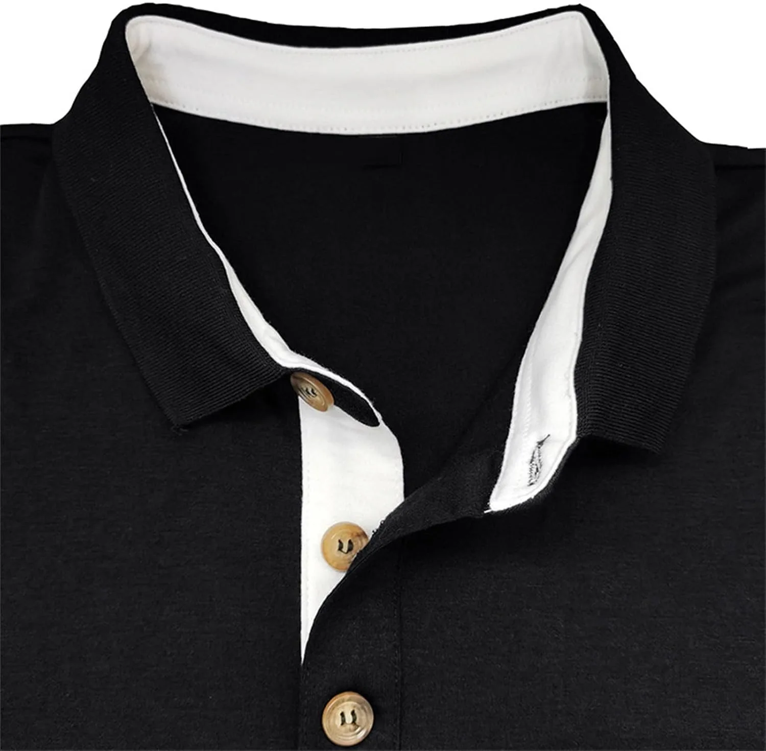 Мужской повседневный свитшот на четверти пуговиц, с длинным рукавом, slim fit — фото 4