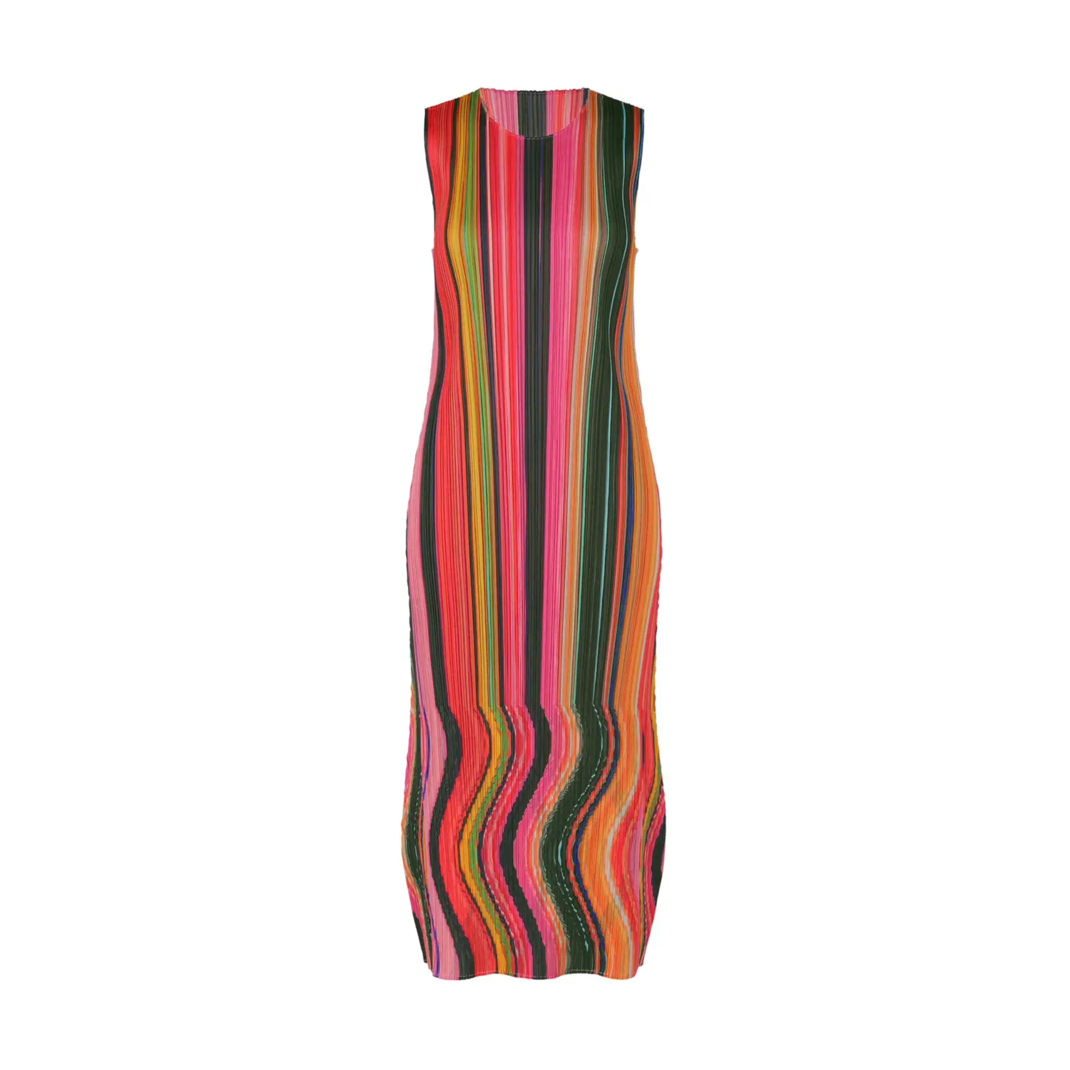 

PLEATS PLEASE ISSEY MIYAKE Безрукавное платье FW24 женское розовое