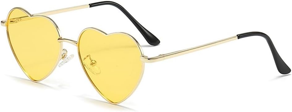 

Солнцезащитные очки в форме сердца для женщин, цветные, из поликарбоната, с пластиковыми линзами, металлической оправой и шарнирным креплением, защита от УФ-излучения UV400, m1562 Generic, M-1563