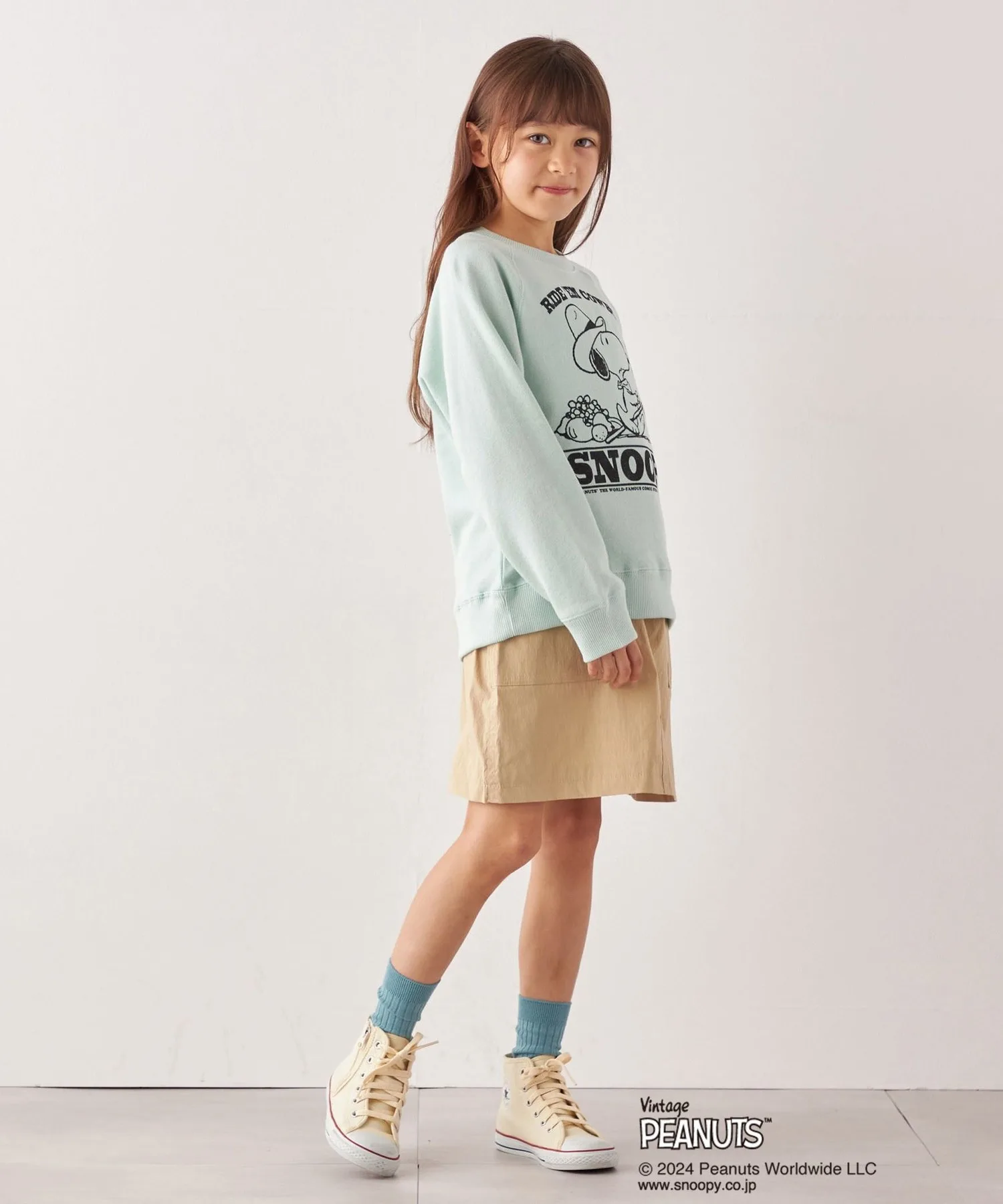 Детская юбка-трапеция SHIPS any из хлопка и нейлона лавандового цвета — фото 2