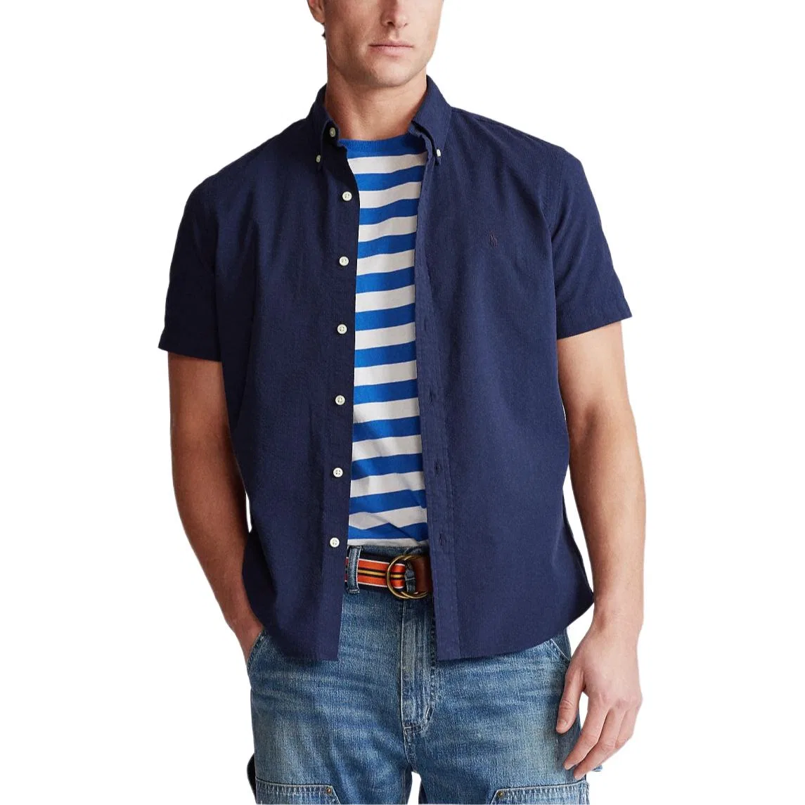 Рубашка классическая Polo Ralph Lauren мужская индиго — фото 3