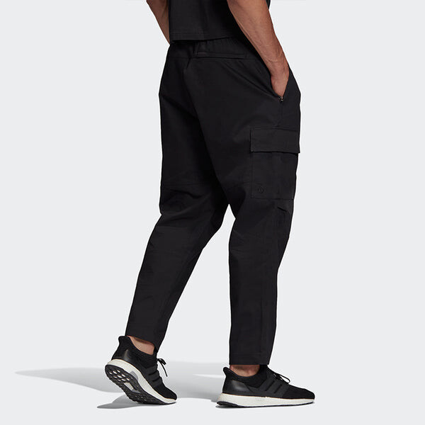 Брюки 70 twill cargo sports stylish woven long pants black Adidas, черный — фото 4