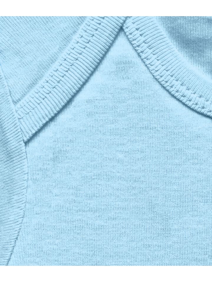 Logoshirt Детский боди с принтом "Маленький крот" светло-голубого цвета — фото 4