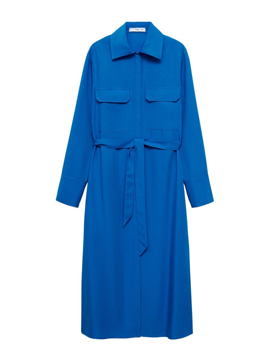 

Платье рубашка MANGO Shirt Dress Mate, синий