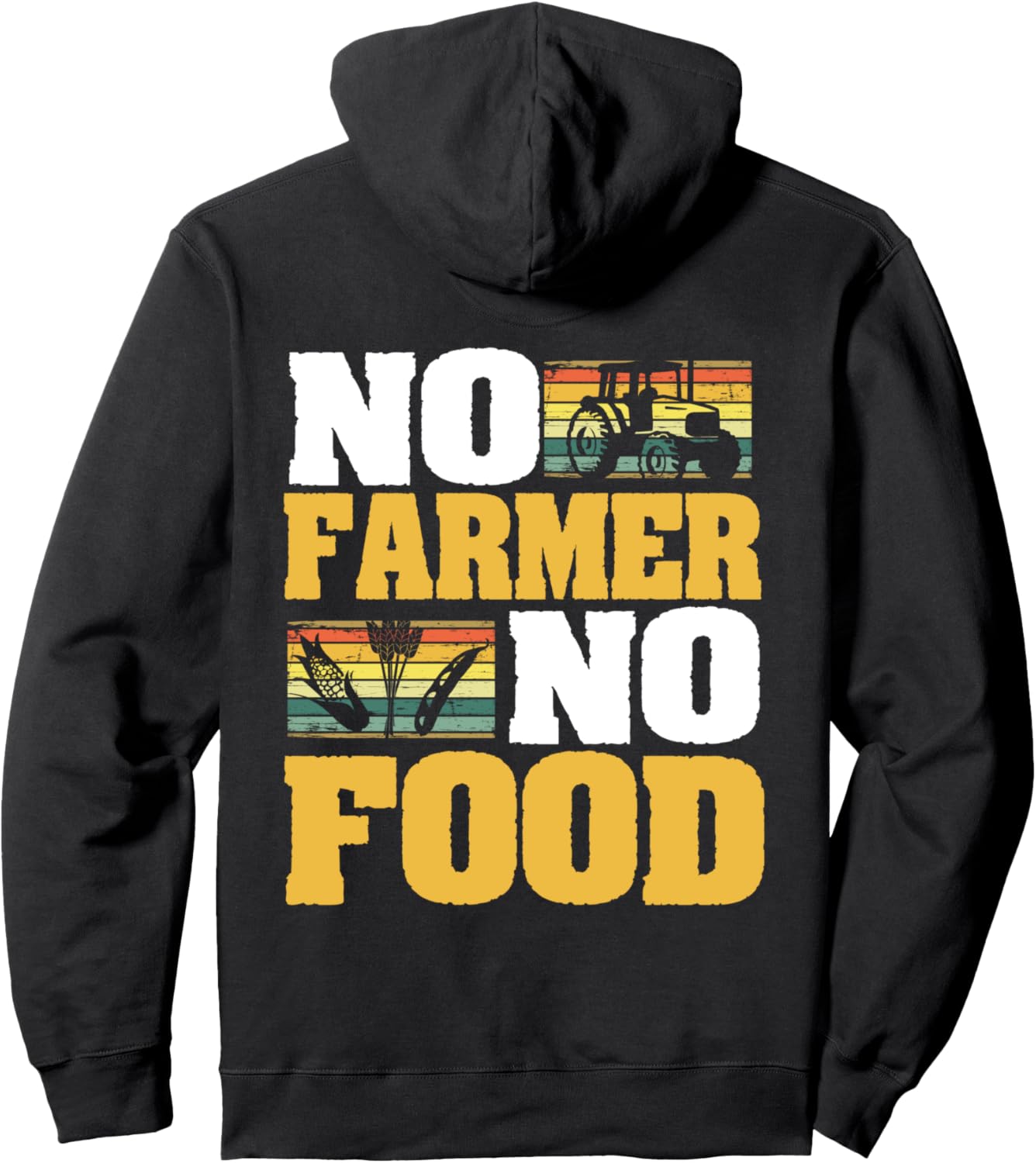 

Худи, разработанное фермерами, стоящими за производством одежды и сельским хозяйством Farmer Gifts, черный