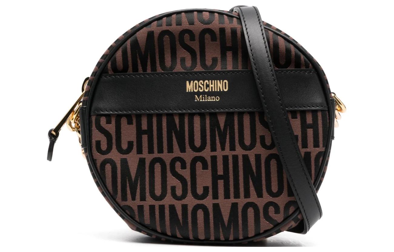 

Сумка через плечо с принтом монограмм MOSCHINO