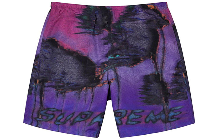 SS21 Повседневные шорты унисекс Supreme, оранжевый