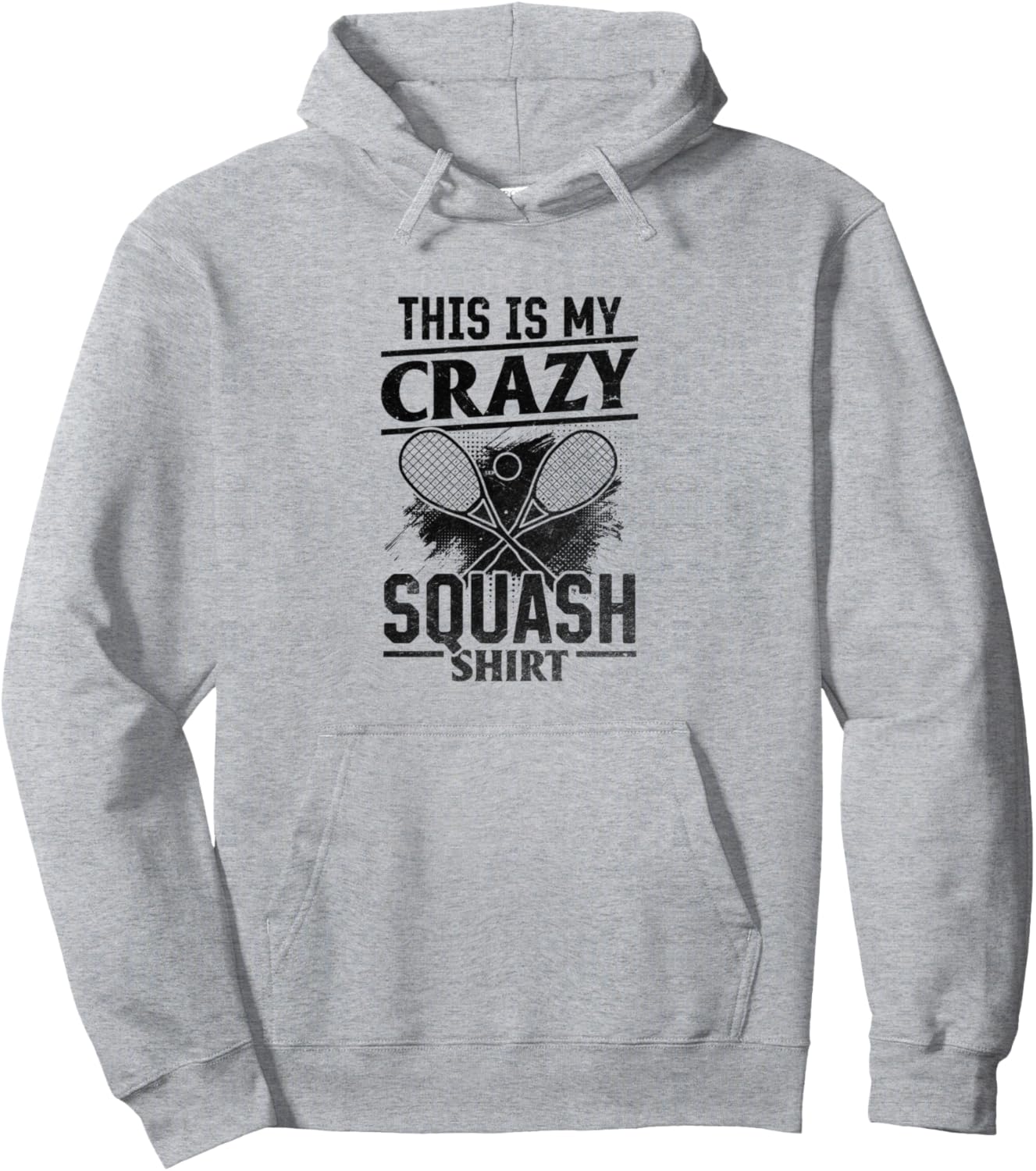 

Это моя сумасшедшая толстовка с изображением сквоша - худи с изображением сквоша Funny Squash Quotes, серый