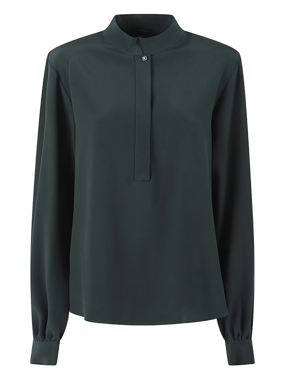 

Блузка из шелка на пуговицах Kiton, зеленый