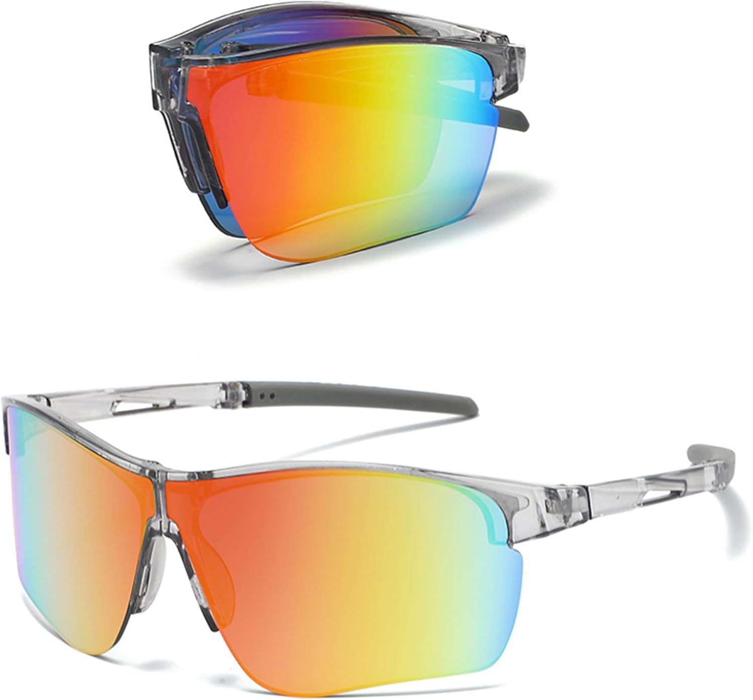 

Складные спортивные солнцезащитные очки bullabulling для мужчин и женщин, обеспечивающие комфорт в течение всего дня, с защитой UV400, подходят для езды на велосипеде, рыбалки и вождения, C13