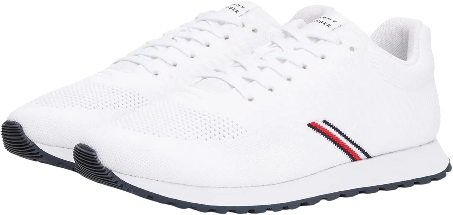 Мужские низкие кроссовки Tommy Hilfiger New Runner Eva Corpo Knit Fm0fm05648, White — фото 3