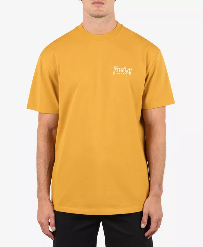 

Мужская футболка Built Outline с коротким рукавом Hurley, желтый